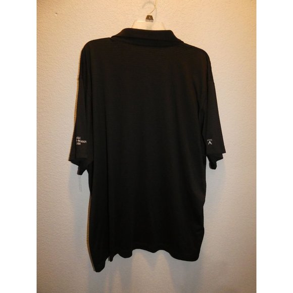 Men's Black Golf Polo Shirt, Antigua, XL - Picture 5 of 7